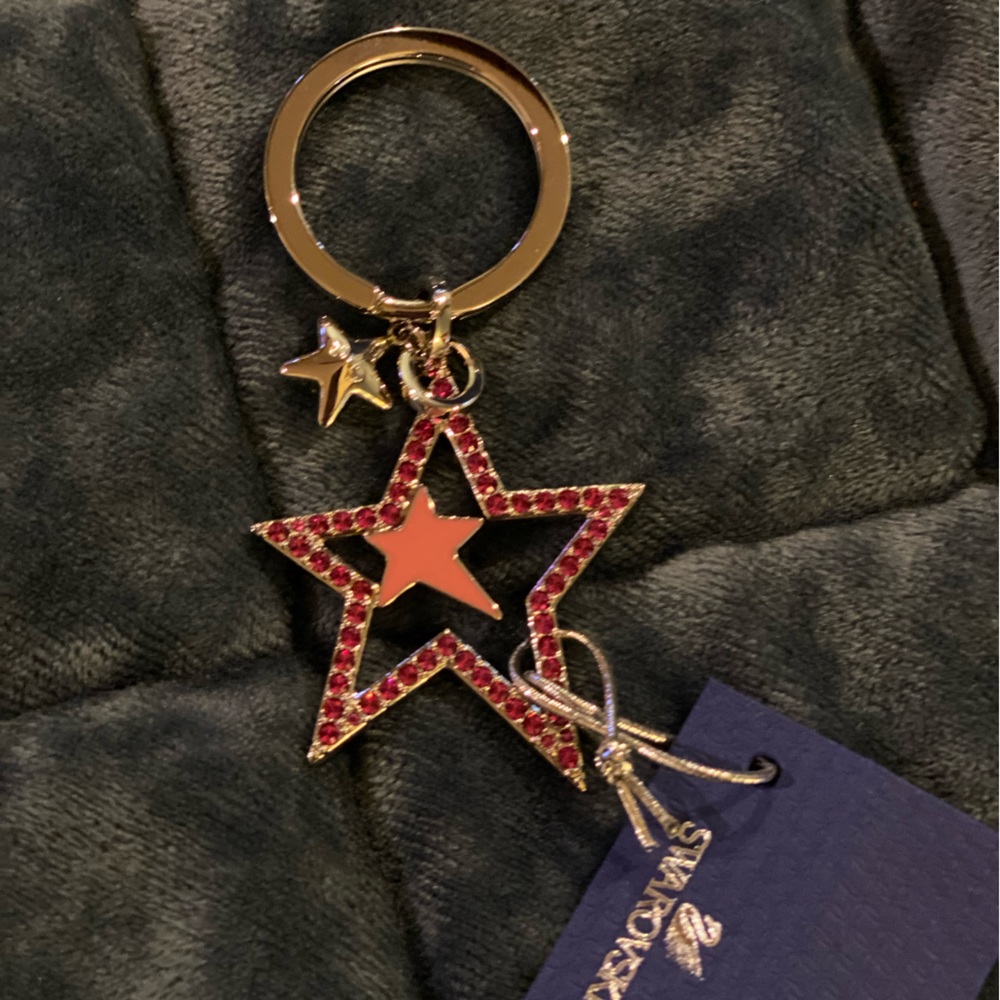 Swarovski star keychain
